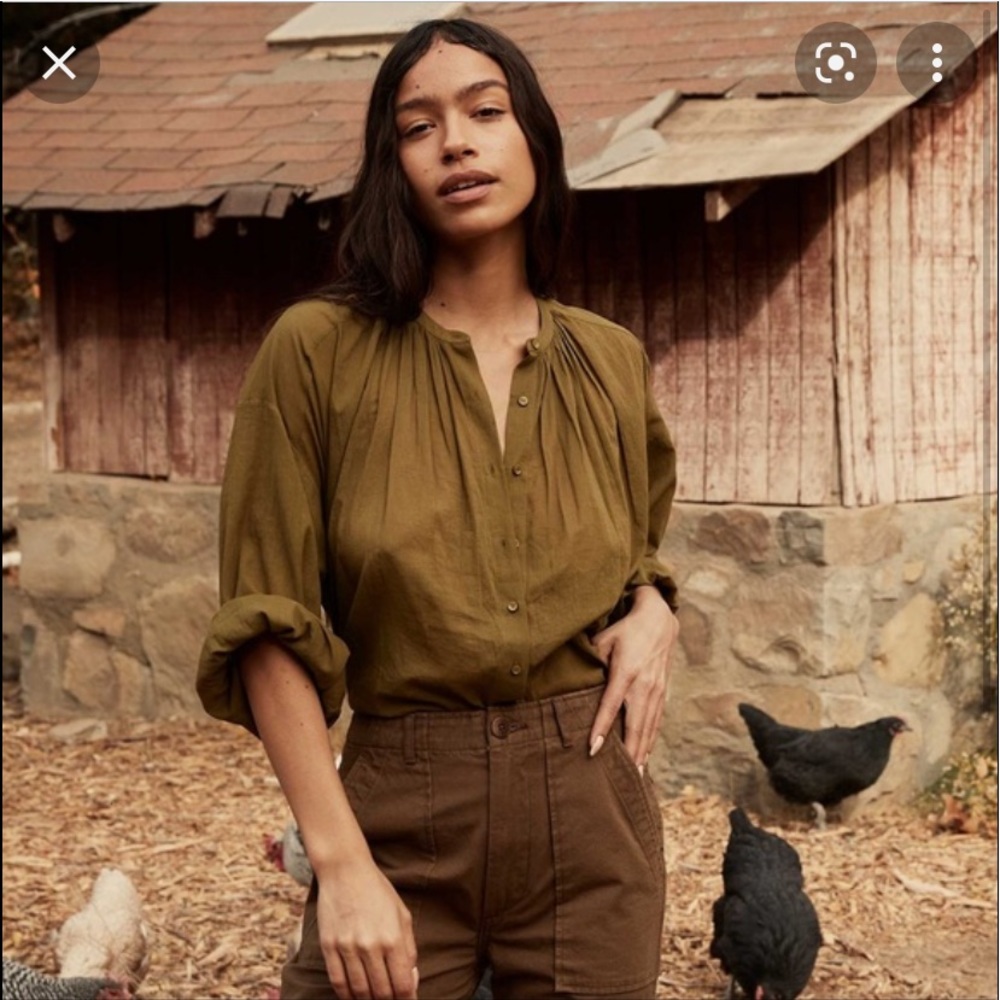 Doen Jane  blouse in pickle